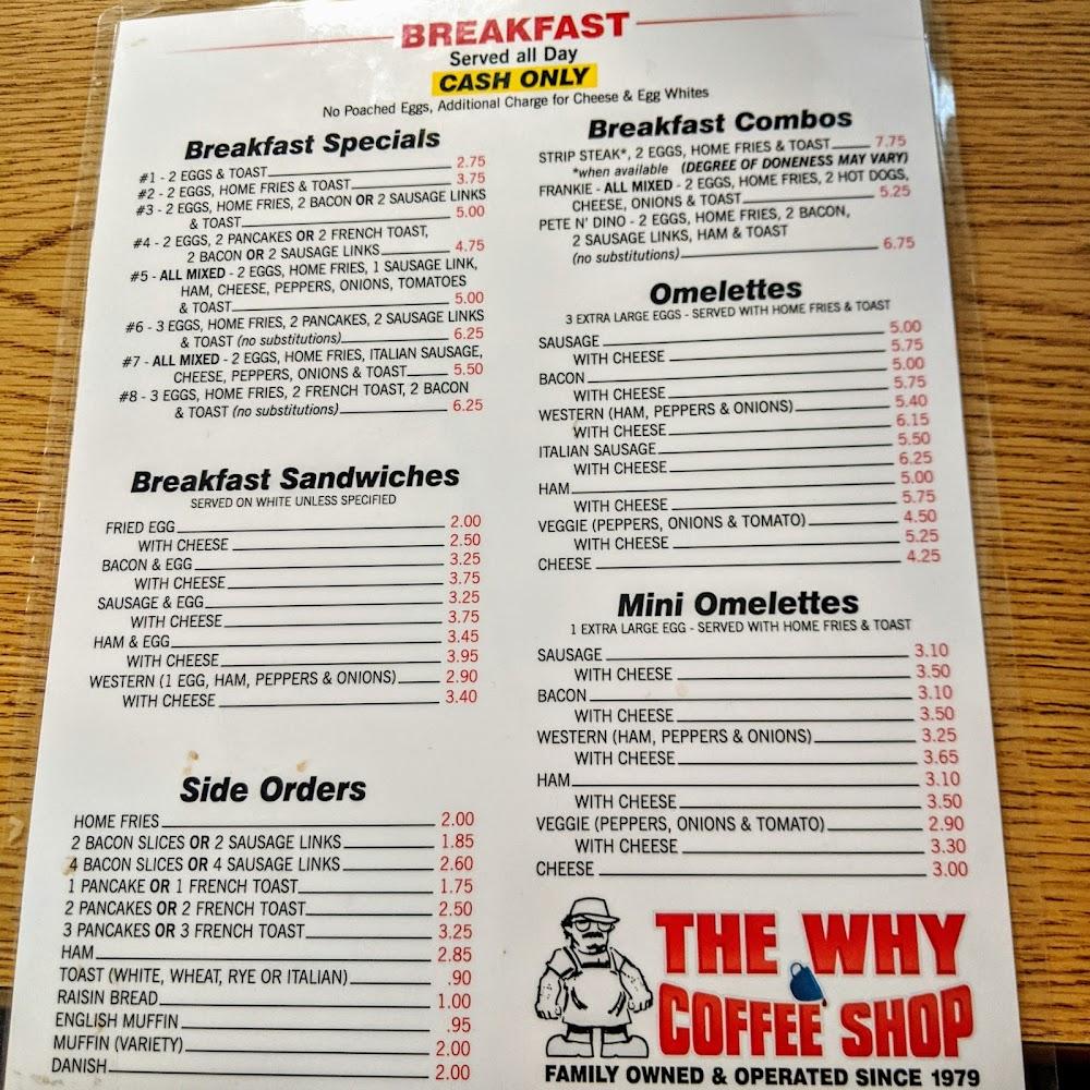 The Why Coffee Shop Menu image 3