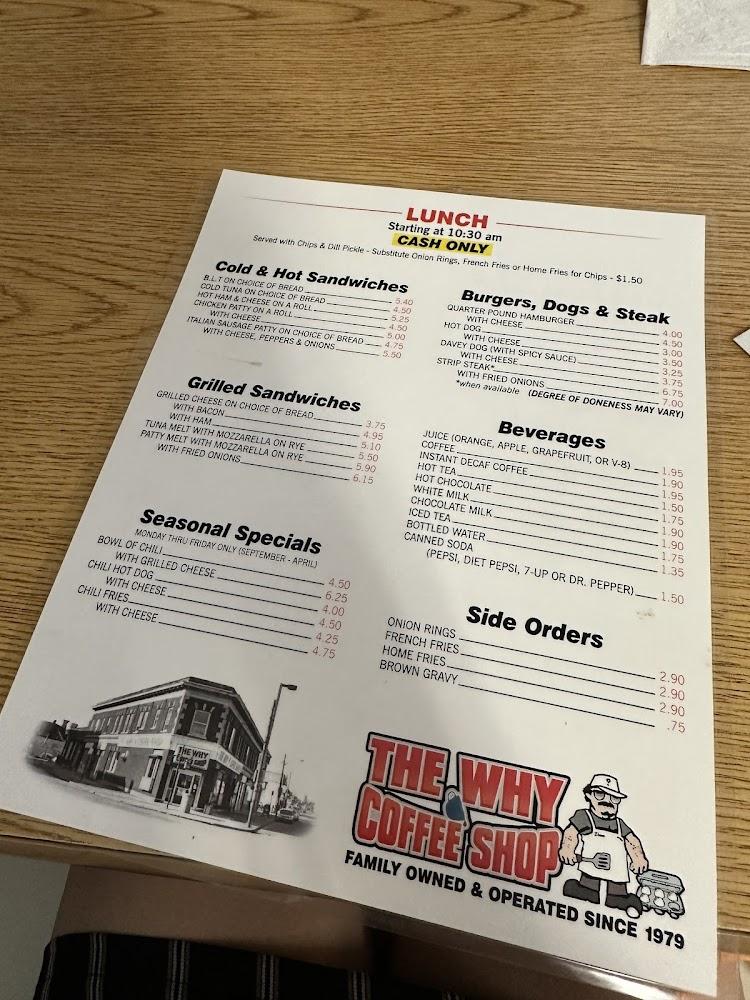 The Why Coffee Shop Menu image 4